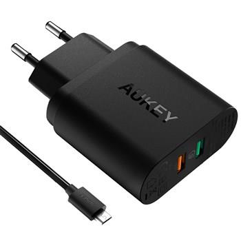 شارژر دیواری آکی مدل PA-T13 Aukey PA-T13 Quick Charge 3 Wall Charger
